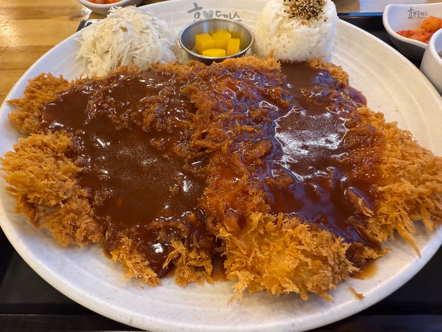 왕돈까스 맛집 효돈까스, 김해 외동점 방문기 대왕돈까스