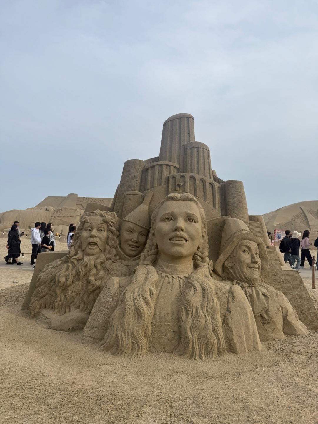 해운대 모래축제 모래 조각전 오즈의 마법사