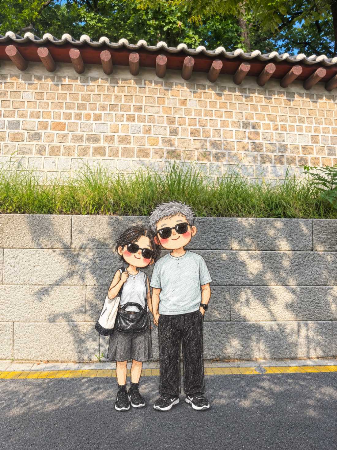 서순라길 담벼락 인증샷